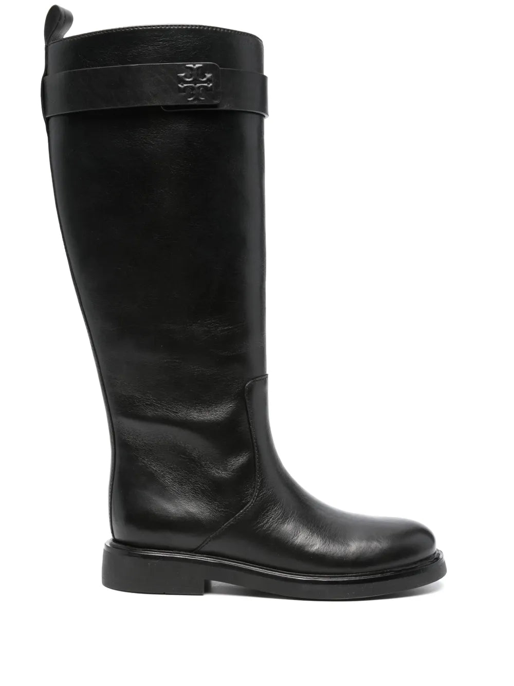 Tory Burch Double T leather knee boots