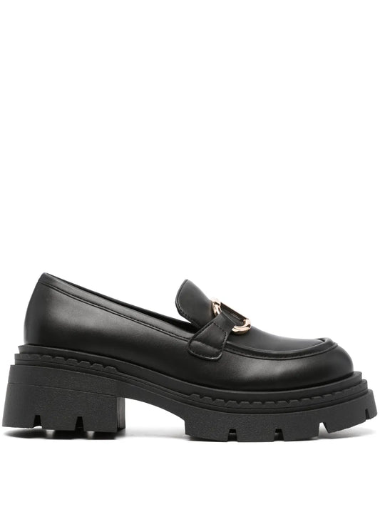 TWINSET Oval T logo-plaque loafers