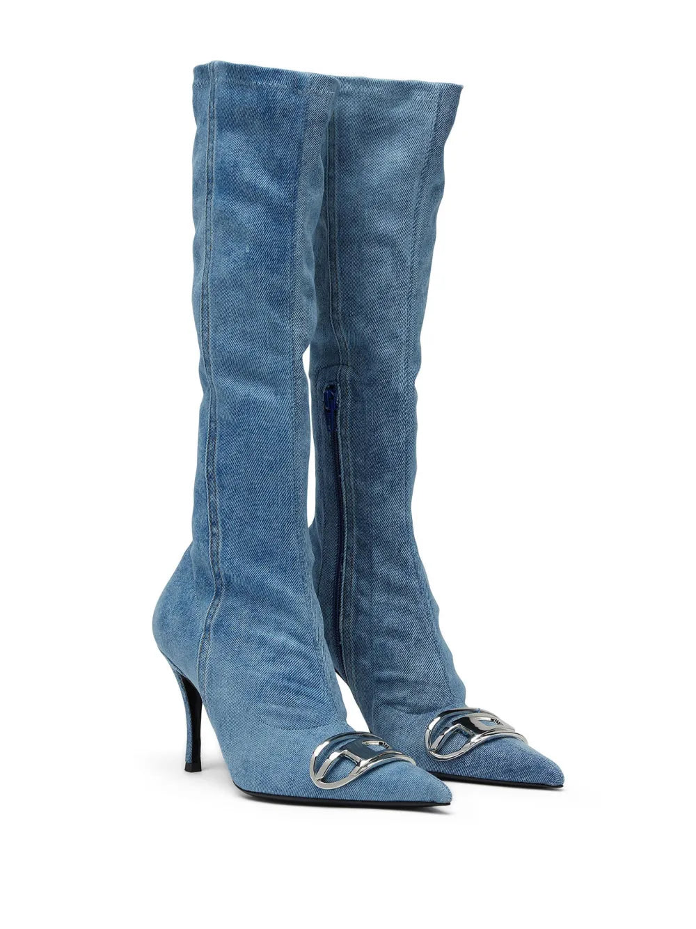 Diesel D-Venus Kb D 90mm denim knee-high boots