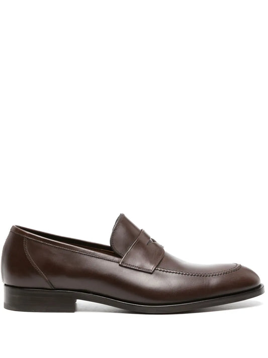 Fratelli Rossetti penny-slot polished leather loafers 