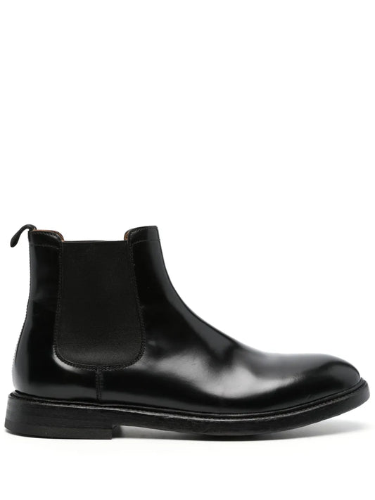 Cenere GB flat leather ankle boots