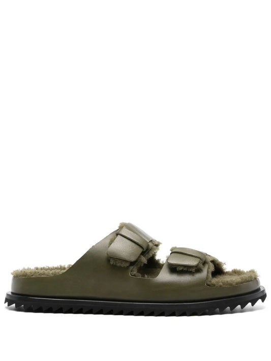 Officine Creative Introspectus 003 shearling slides