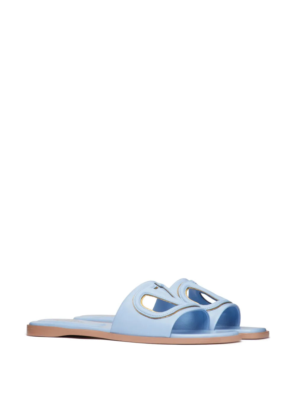 Valentino Garavani VLogo cut-out leather slides