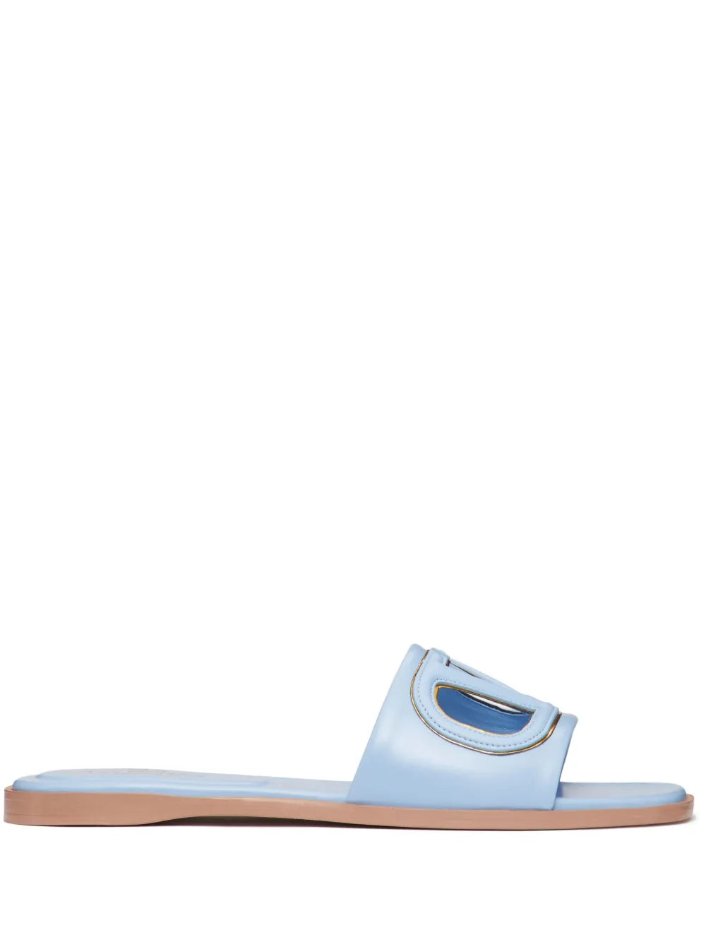 Valentino Garavani VLogo cut-out leather slides