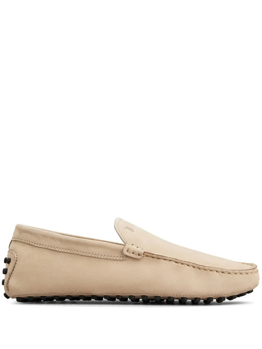 Tod's logo-debossed leather loafers 