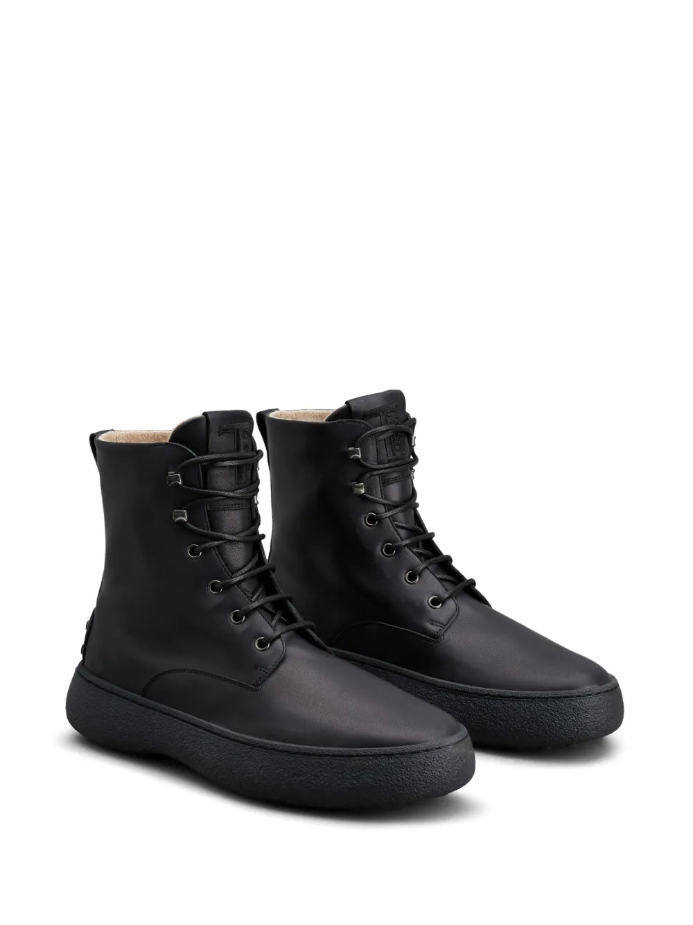Tod's logo-debossed leather boots 