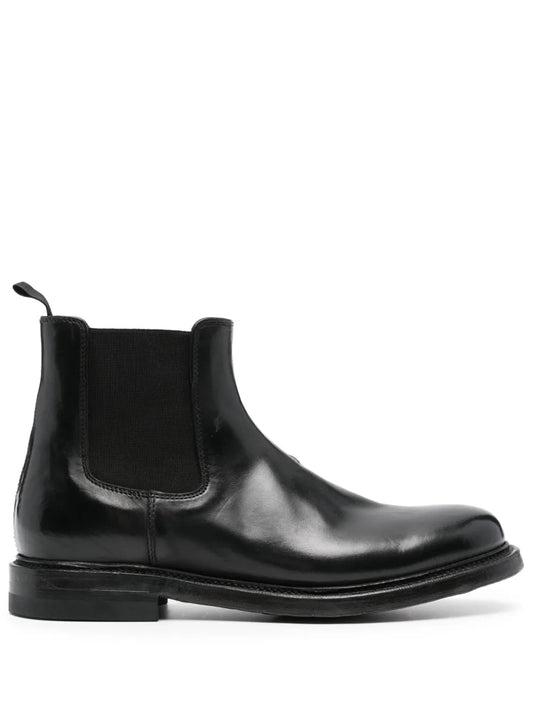 Silvano Sassetti leather Chelsea boots