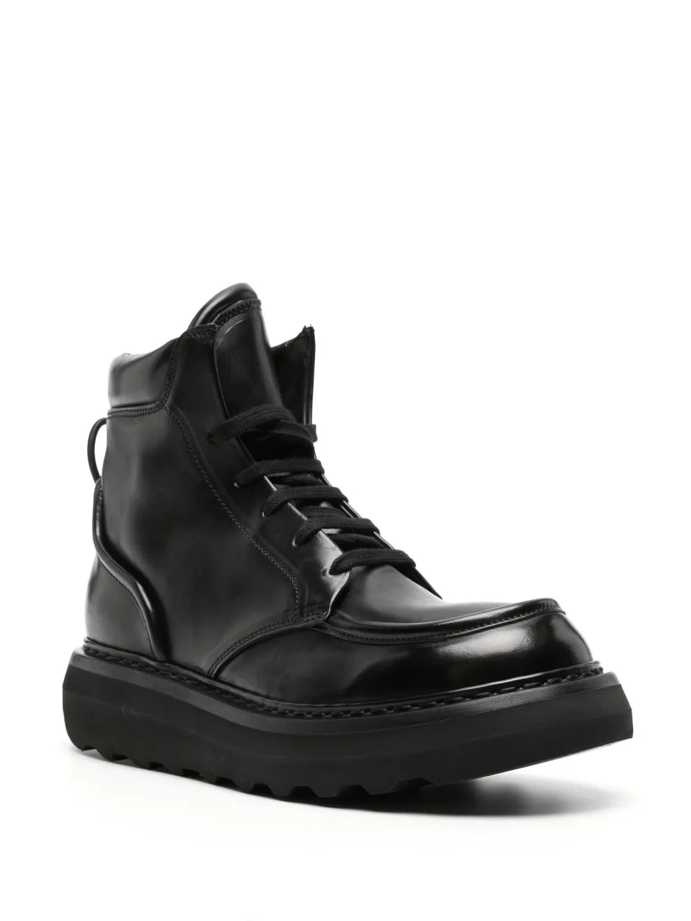 Premiata lace-up leather ankle boots