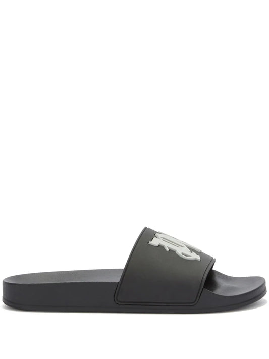Palm Angels monogram-embossed pool slides