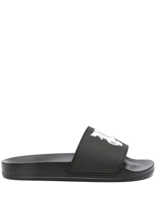 Palm Angels raised-monogram slides