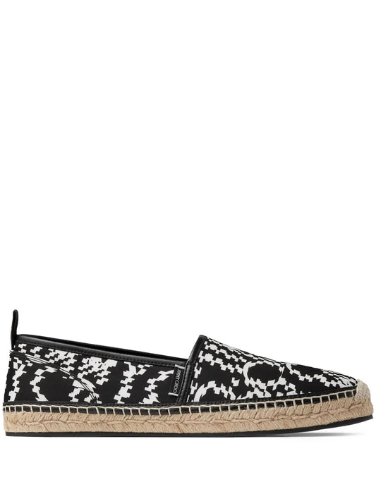 Jimmy Choo Egon logo-print espadrilles