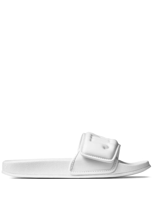 Jimmy Choo Fitz logo-debossed slides