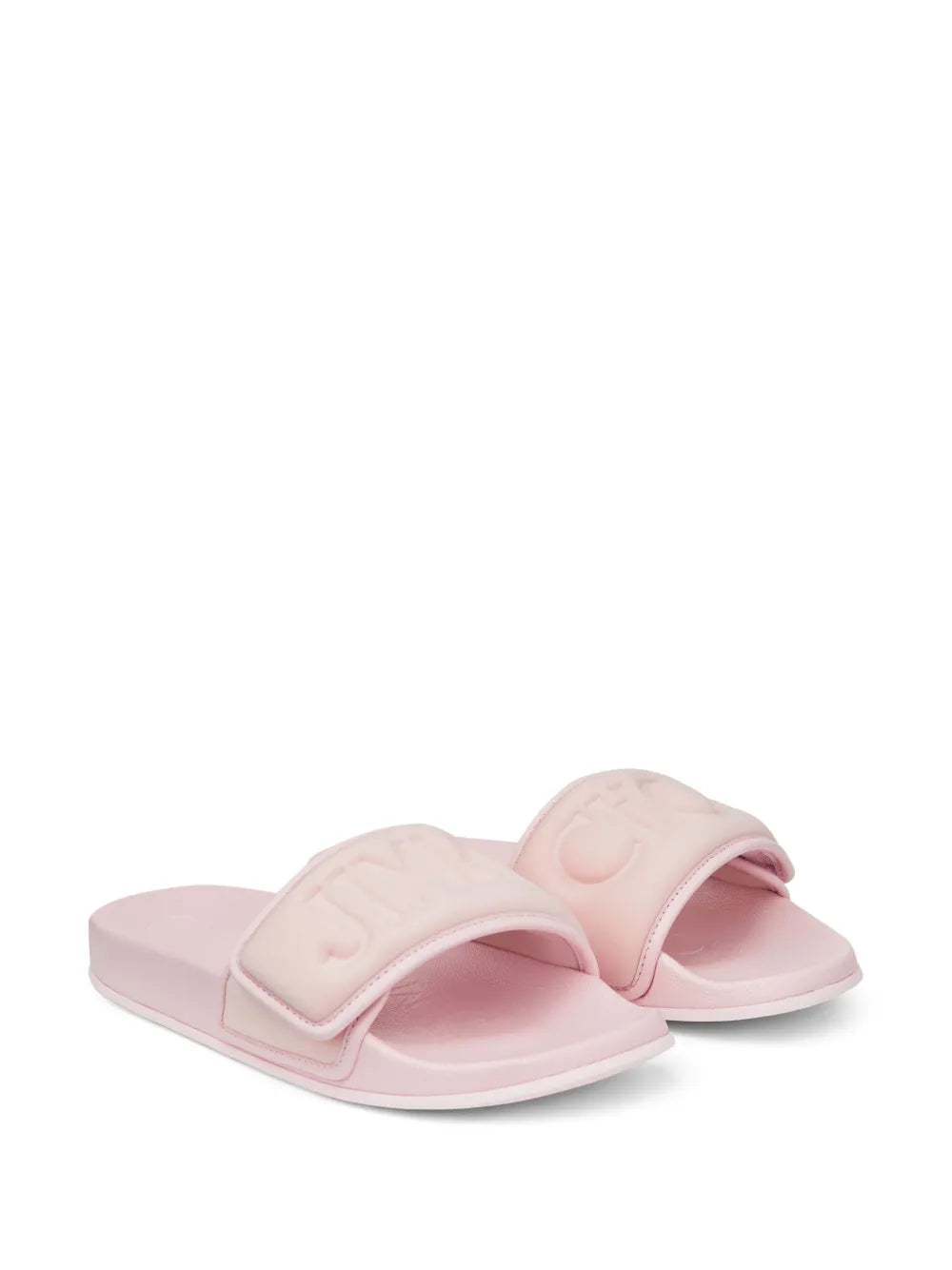 Jimmy Choo Fitz logo-debossed slides