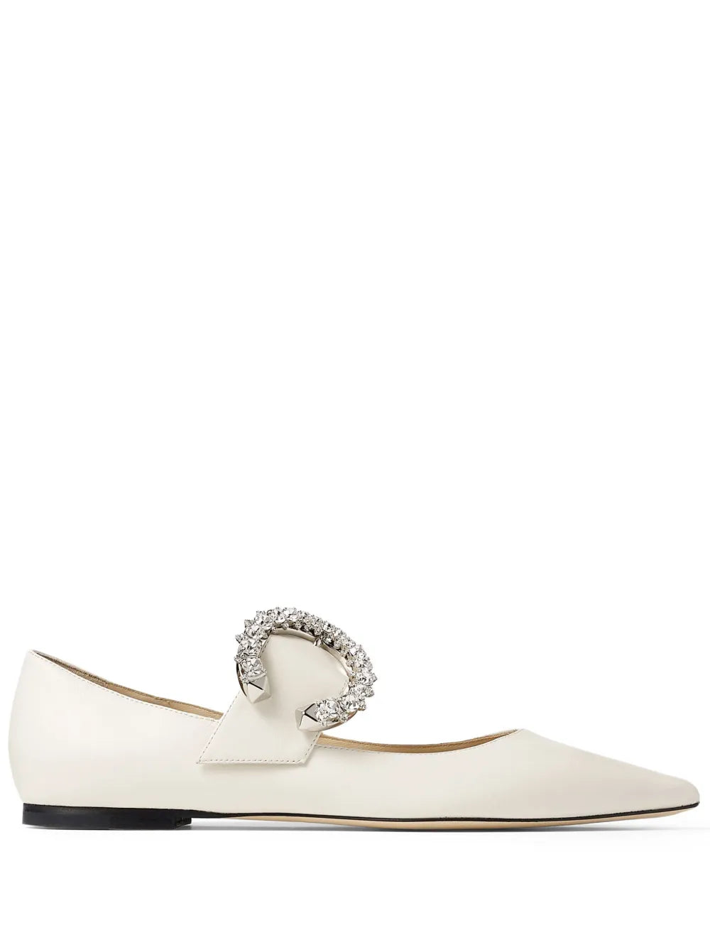 Jimmy Choo Melva crystal-embellished ballerinas