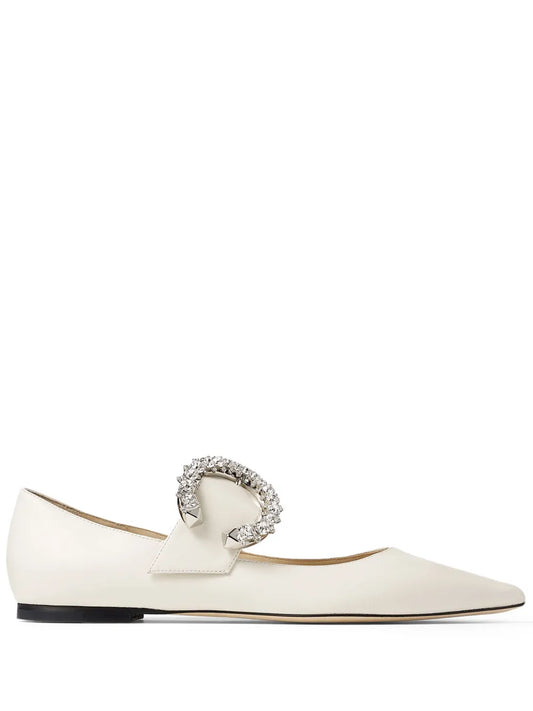 Jimmy Choo Melva crystal-embellished ballerinas