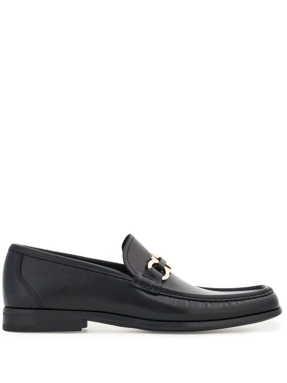 Ferragamo Gancini-plaque leather loafers