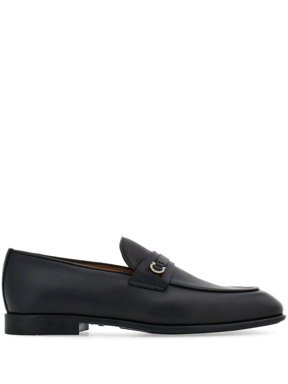 Ferragamo Gancini-plaque leather loafers