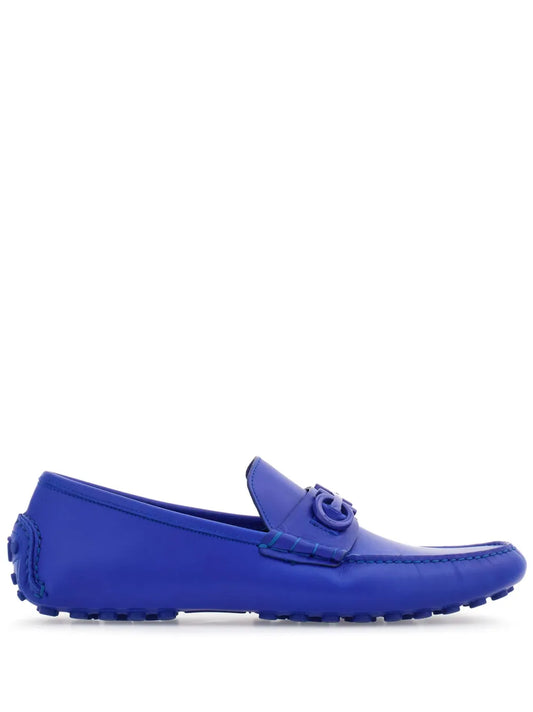 Ferragamo Driver Gancini-plaque leather loafers 