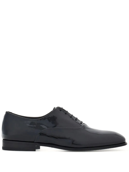Ferragamo patent-finish Oxford shoes