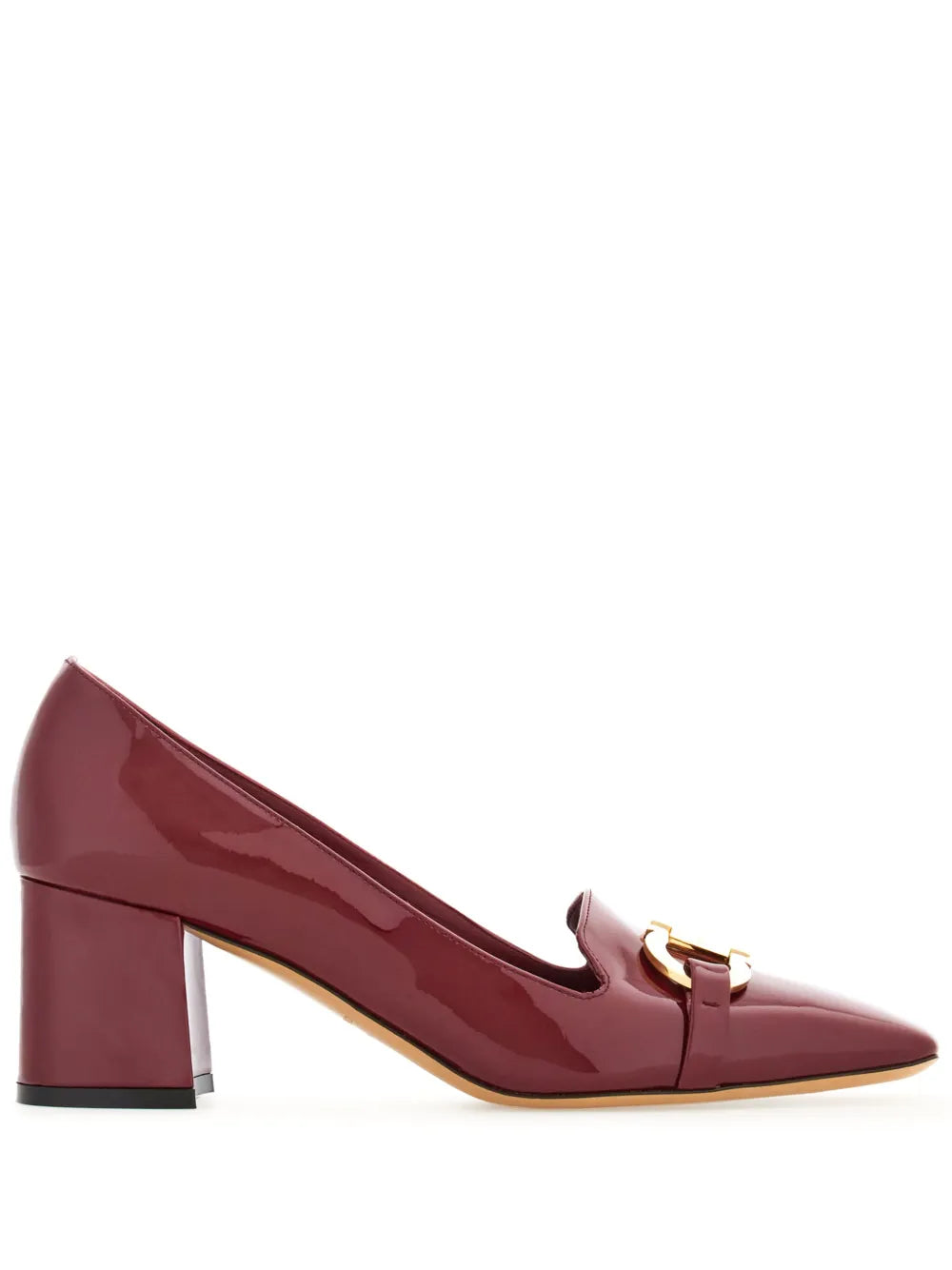 Ferragamo 60mm Gancini-buckle patent leather pumps