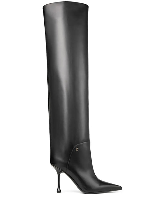Jimmy Choo Cycas 95mm knee-high leather boots