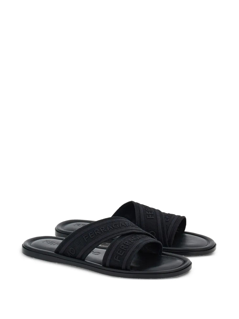 Ferragamo logo-print slip-on style slides 