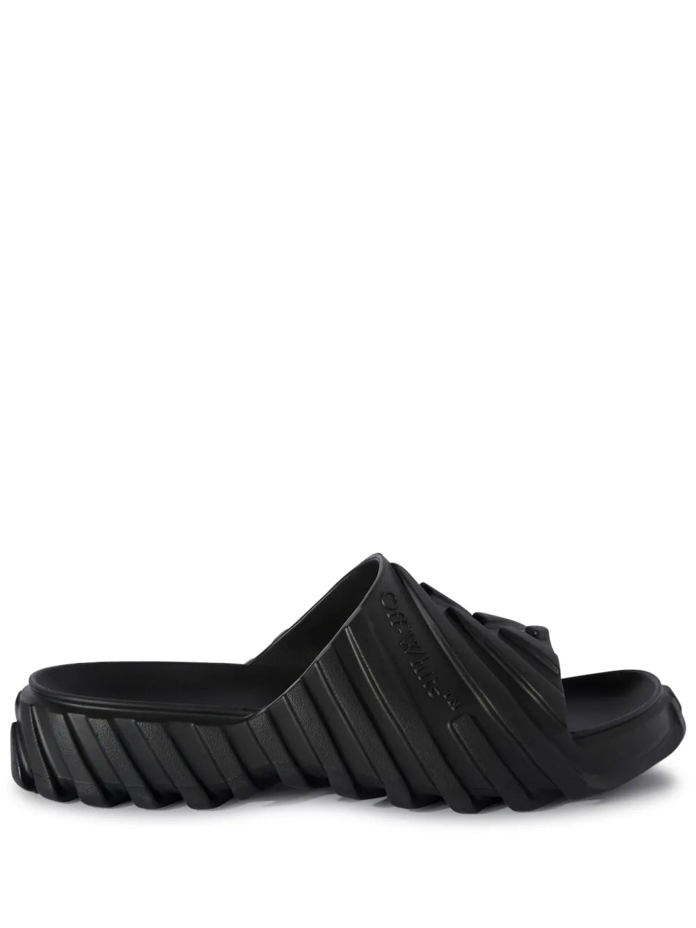 Off-White Exploration embossed slides