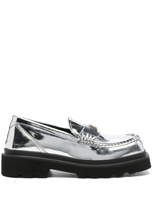 Dolce & Gabbana logo-plaque leather brogues