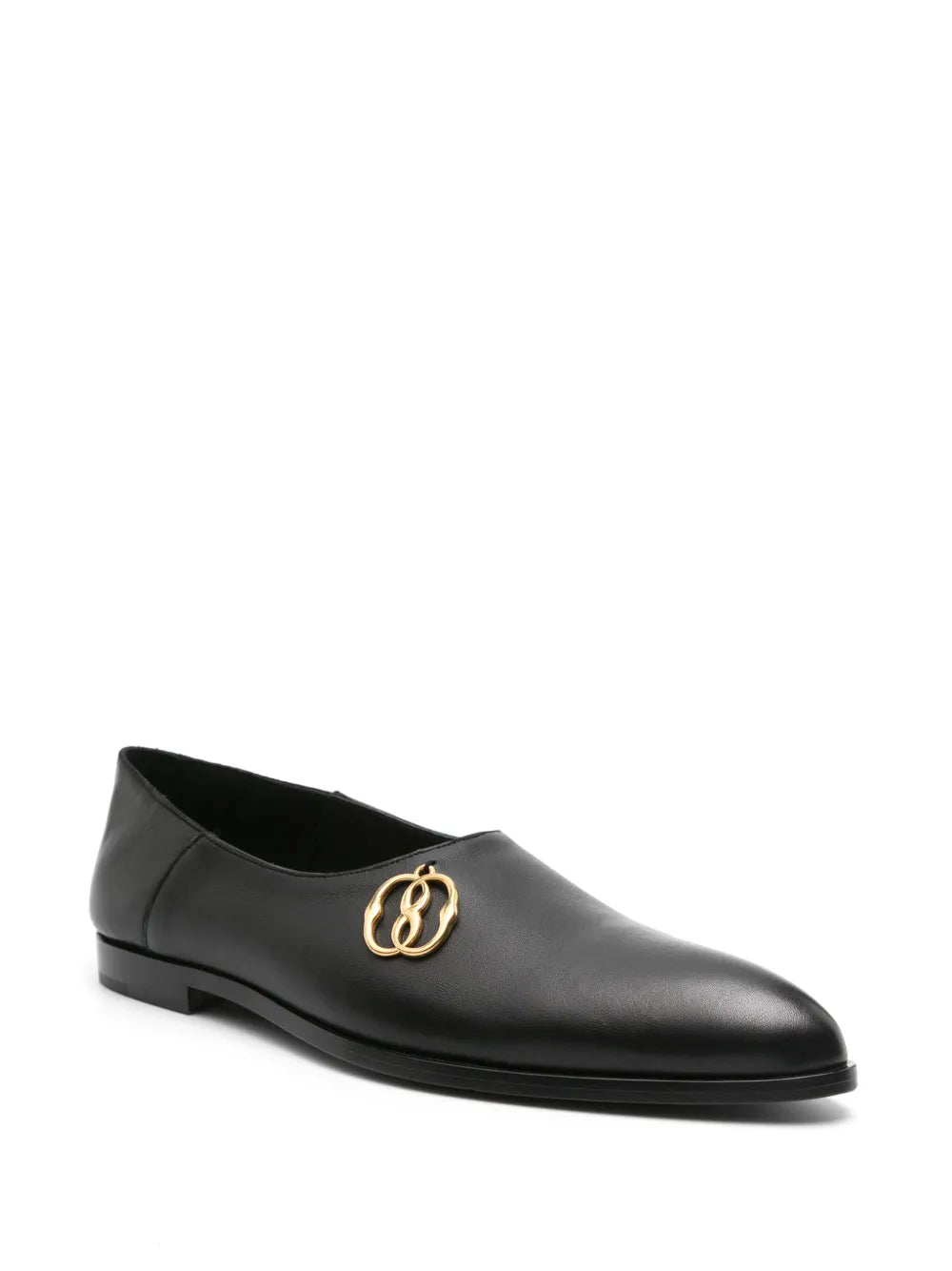 Bally  Emblem leather balllerina shoes