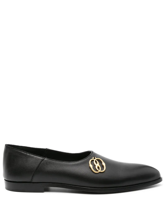 Bally  Emblem leather balllerina shoes