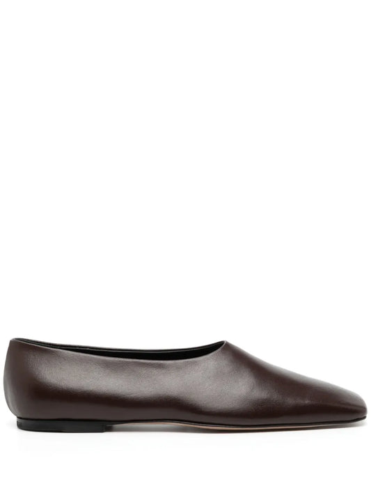 NEOUS Atlas square-toe leather pumps