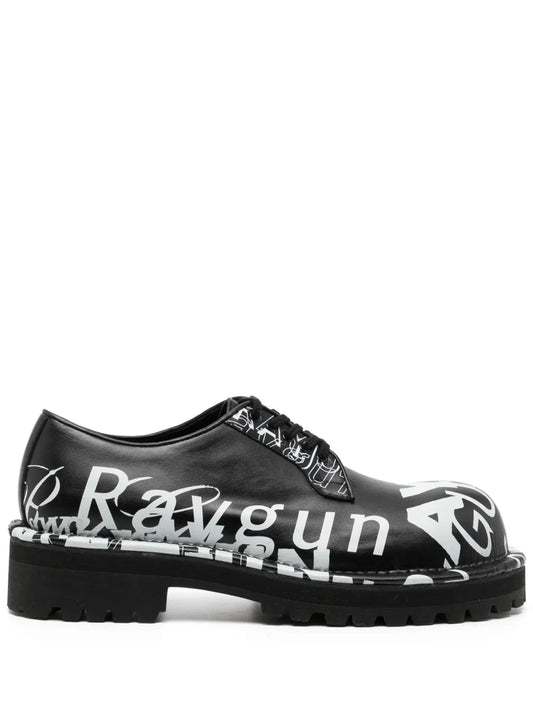 Takahiromiyashita The Soloist x KIDS LOVE GAITE leather Derby shoes