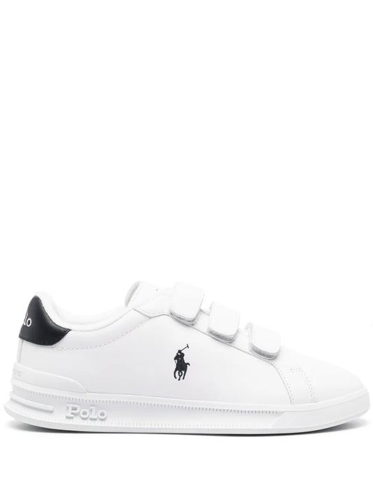 Polo Ralph Lauren logo-embroidered leather sneakers