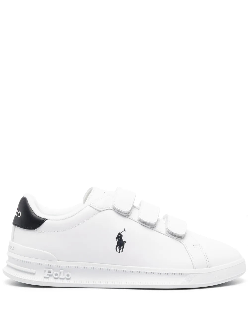 Polo Ralph Lauren logo-embroidered leather sneakers