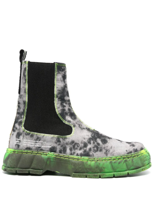 Virón 1997 abstract-pattern ankle boots