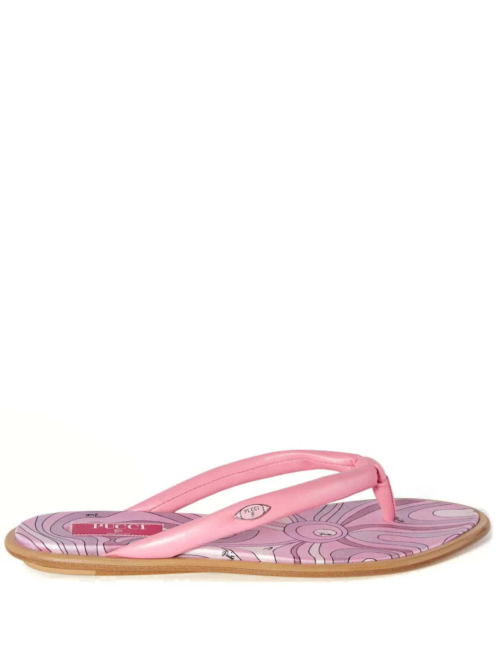 PUCCI abstract print flip flops