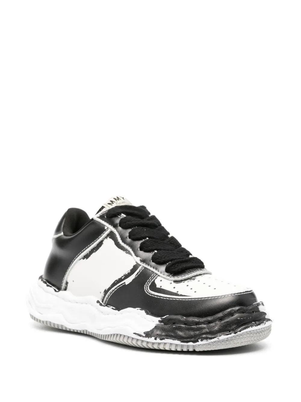Maison MIHARA YASUHIRO logo-patch faded-effect sneakers 