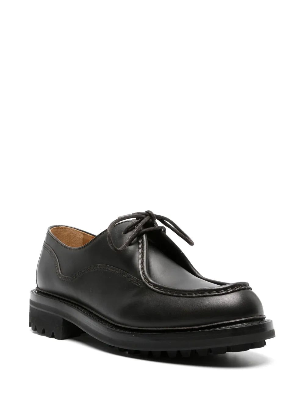 Church's Lymington burnished-leather lace-up shoes