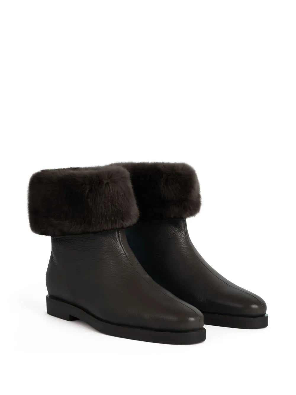 TOTEME leather ankle boots