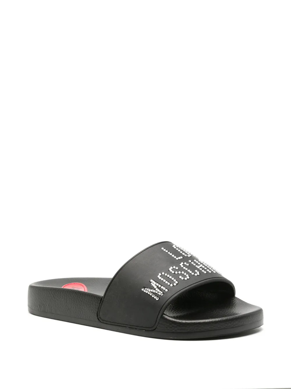 Love Moschino logo-embellished slides