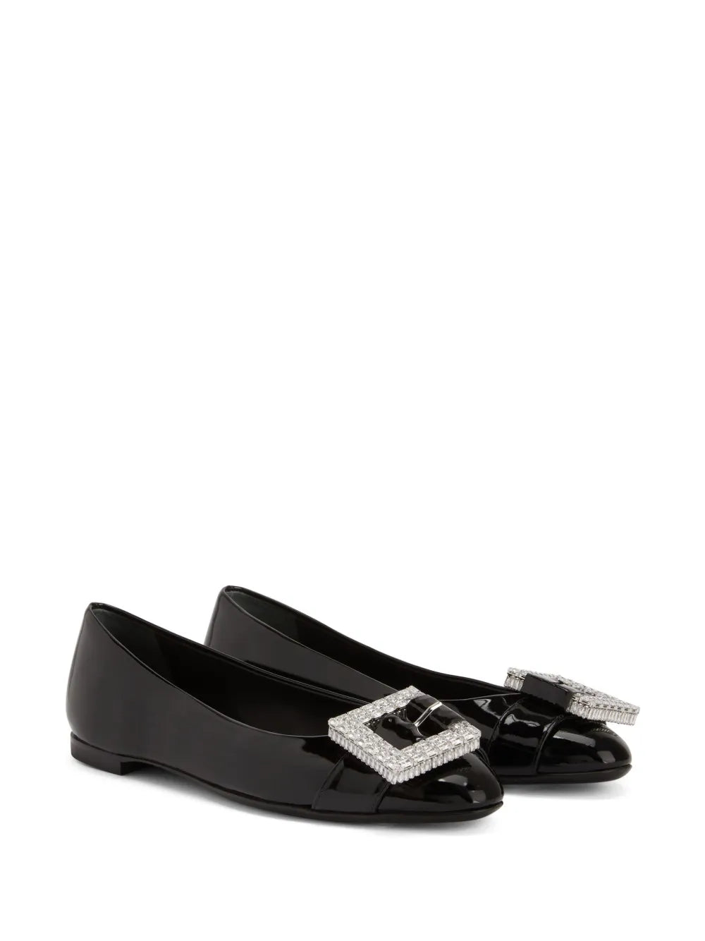 Giuseppe Zanotti buckle-detail leather balarina shoes