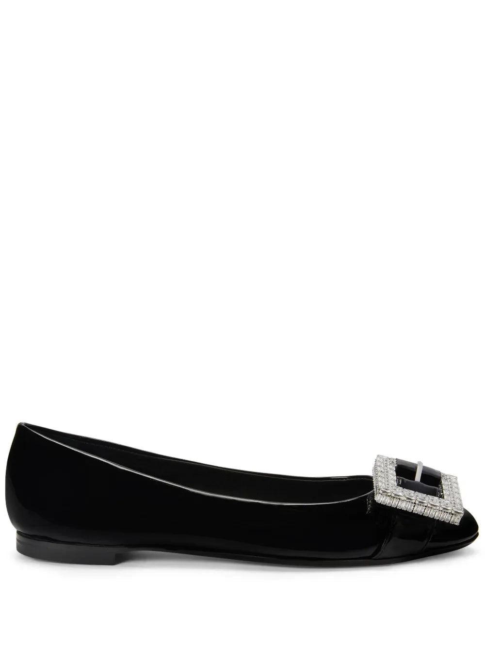 Giuseppe Zanotti buckle-detail leather balarina shoes