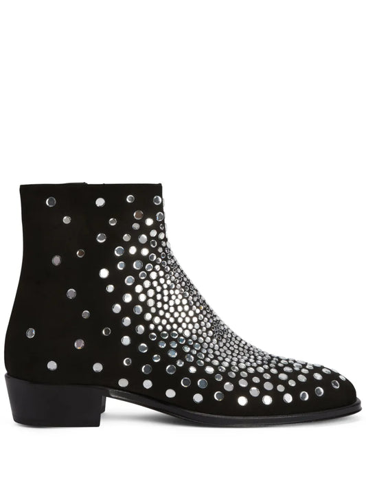 Giuseppe Zanotti Fabyen crystal-embellished suede boots