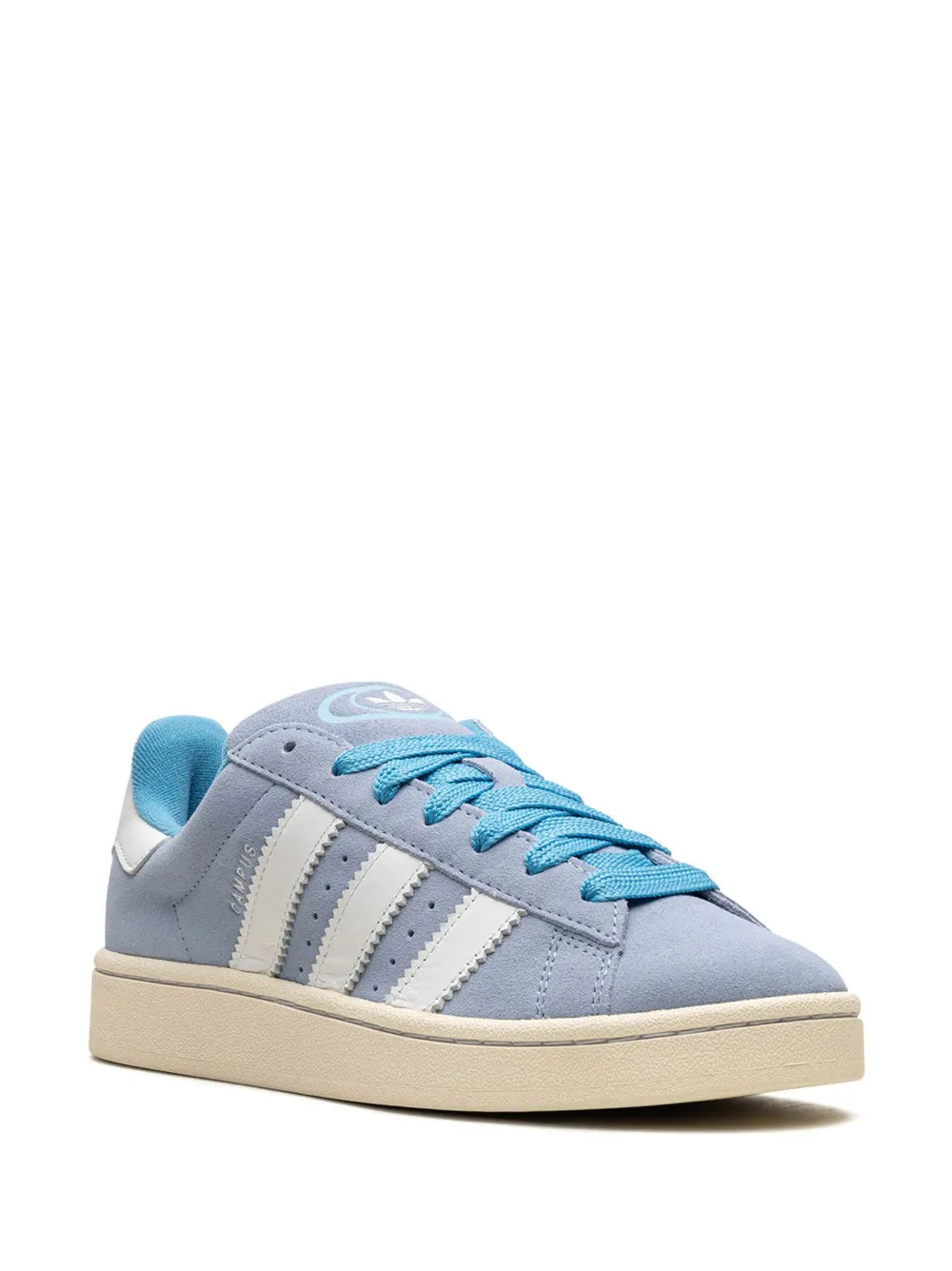 adidas calf-leather round-toe sneakers