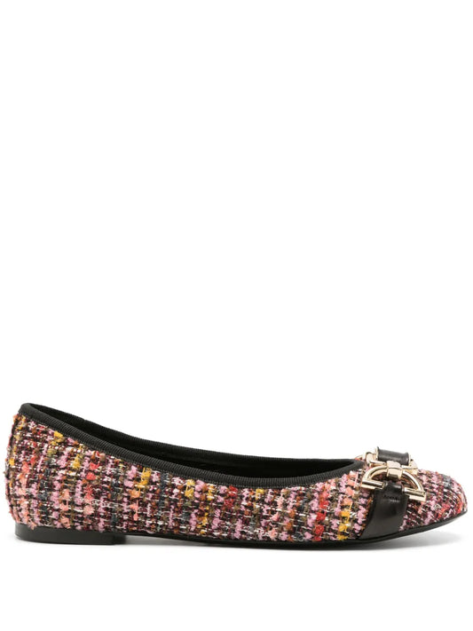 Roberto Festa Roberta bouclé flat ballerina shoes