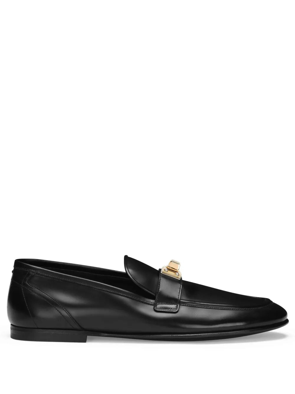 Dolce & Gabbana logo-plaque leather loafers