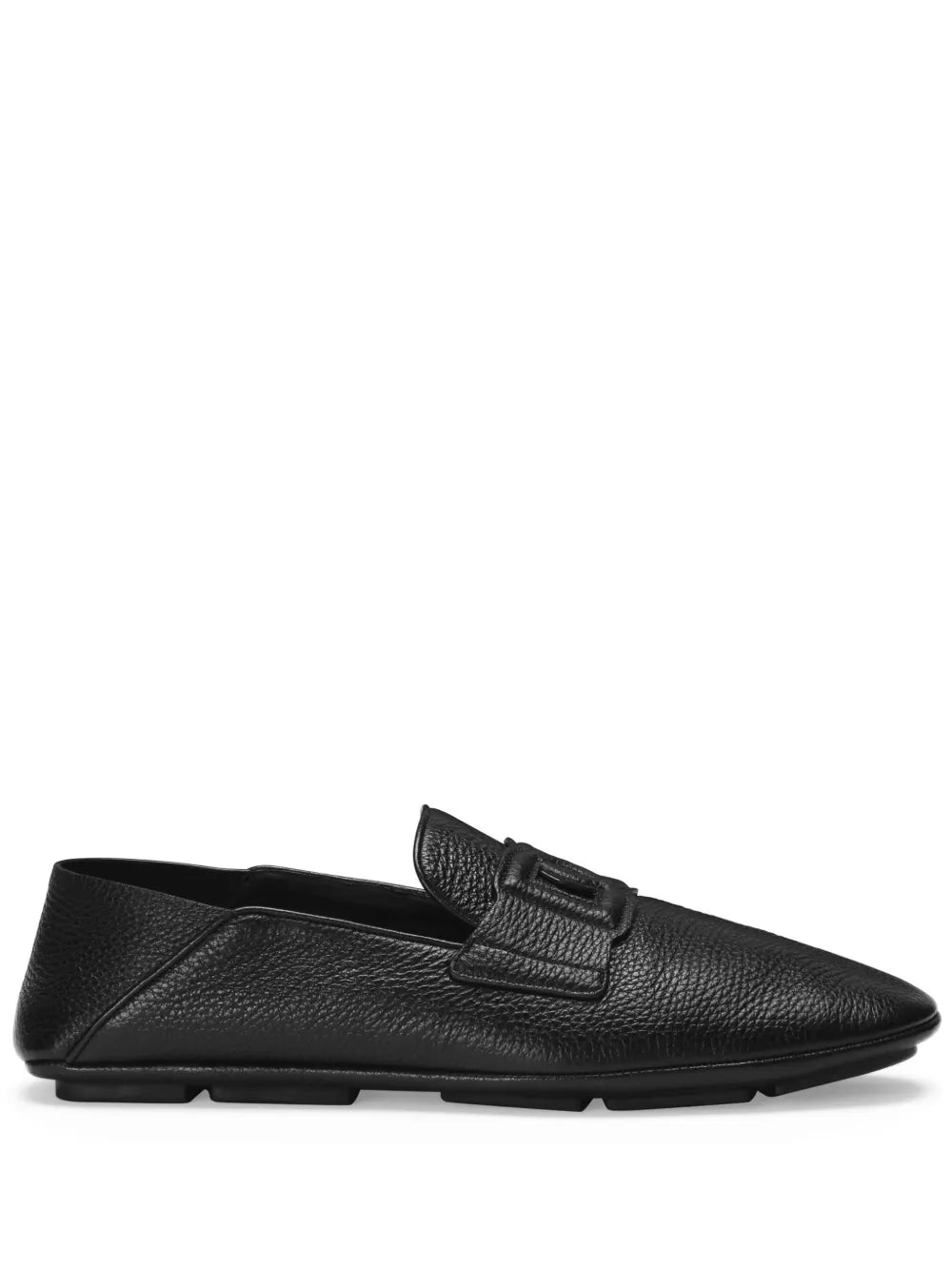 Dolce & Gabbana logo-appliqué leather loafers 