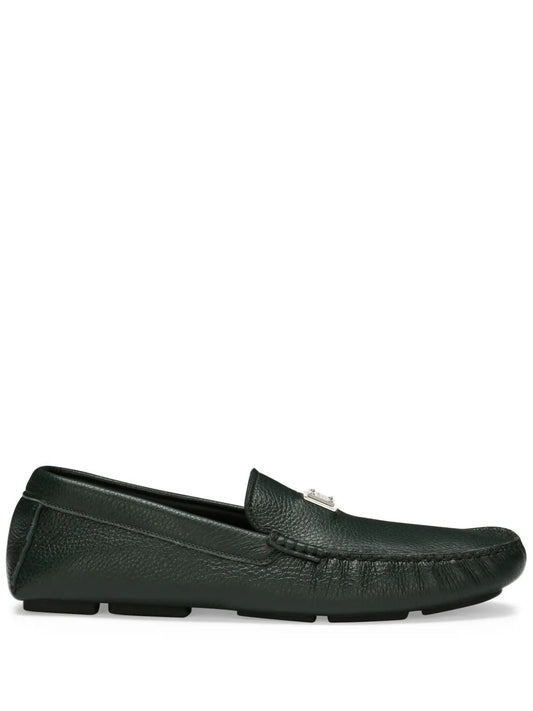 Dolce & Gabbana logo-plaque leather loafers