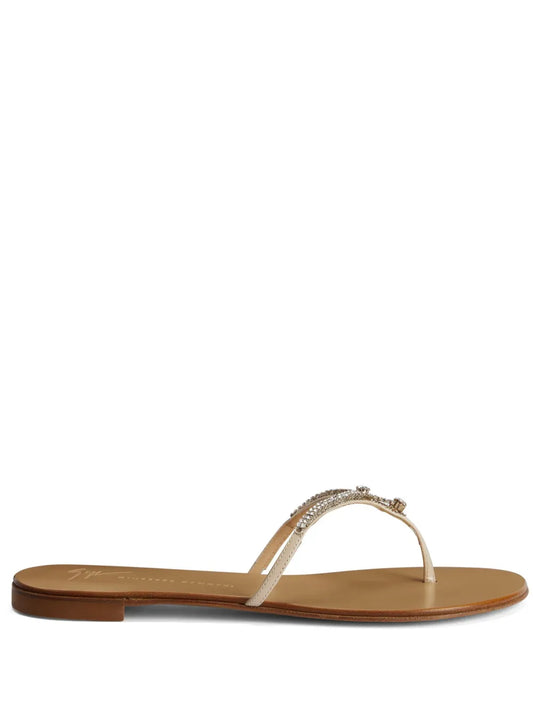 Giuseppe Zanotti Gentille leather flip-flops