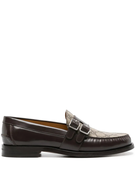 Gucci GG Supreme leather loafers
